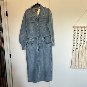 Denim shirt dress